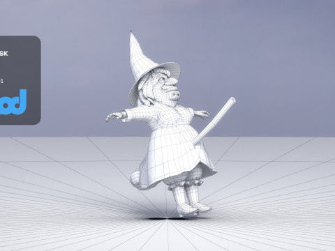 Witch 3Dモデル