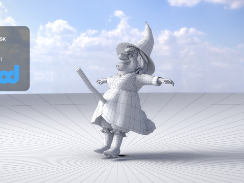 Witch 3Dモデル