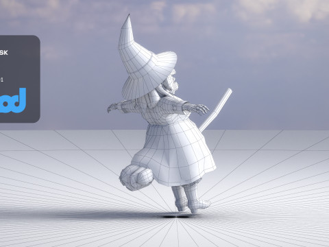 Witch 3Dモデル