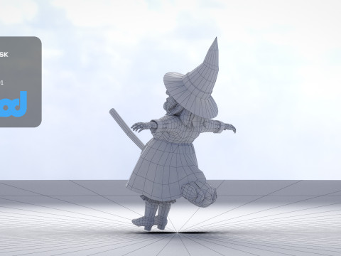Witch 3Dモデル