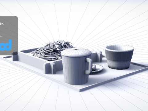 Soba Set Meal 3Dモデル