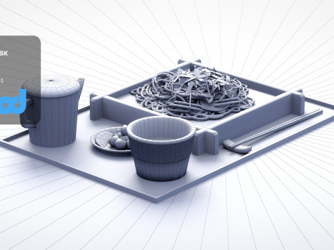 Soba Set Meal 3Dモデル
