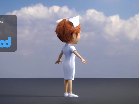 enfermera 0002 Modelo 3D