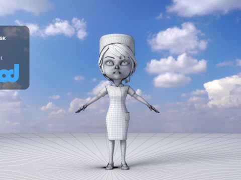 enfermera 0002 Modelo 3D