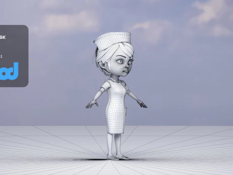 enfermera 0002 Modelo 3D