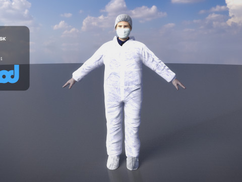 Protective Suit Man 0002 3Dモデル