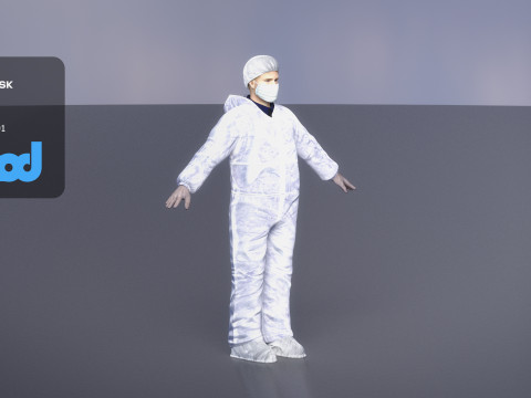 Protective Suit Man 0002 3Dモデル