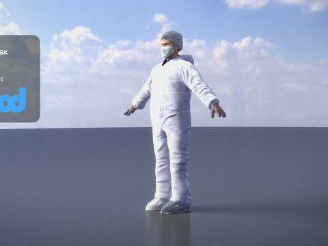 Protective Suit Man 0002 3Dモデル
