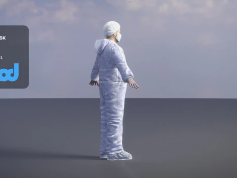 Protective Suit Man 0002 3D Model