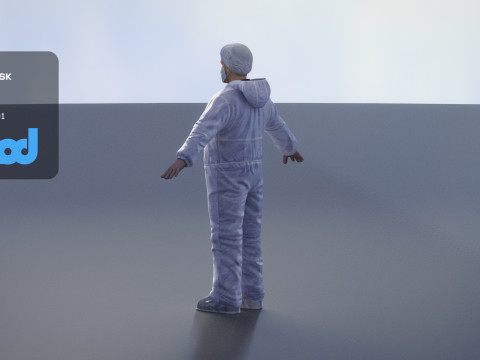 Protective Suit Man 0002 3Dモデル
