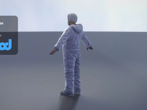 Protective Suit Man 0002 3D Model