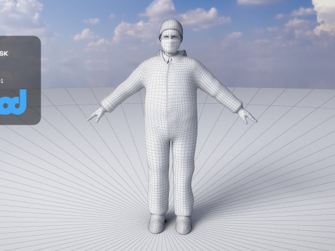 Protective Suit Man 0002 3Dモデル