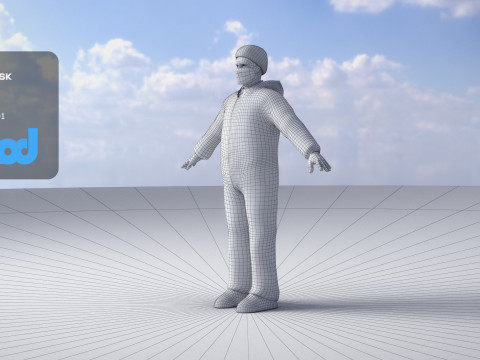 Protective Suit Man 0002 3Dモデル