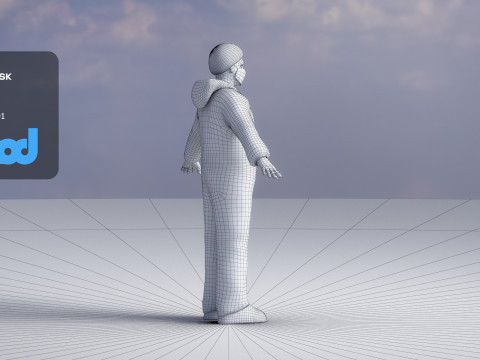 Protective Suit Man 0002 3Dモデル