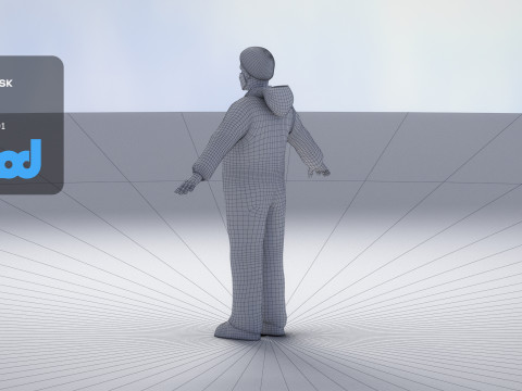 Protective Suit Man 0002 3Dモデル