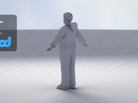 Protective Suit Man 0002 3D Model