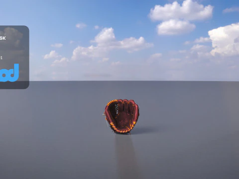 Бейсбольная перчатка 3D Модель