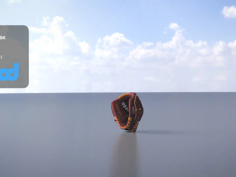 Baseball Glove 3D Model