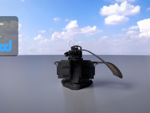 MachineWeapon Model 3D