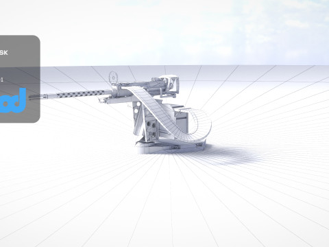 MachineWeapon Model 3D