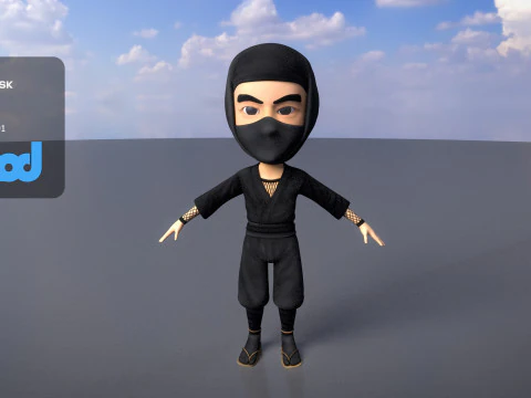 Ниндзя 3D Модель