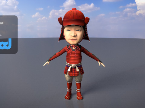 Japanese Samurai 3Dモデル