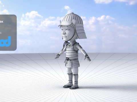 Japanese Samurai Model 3D