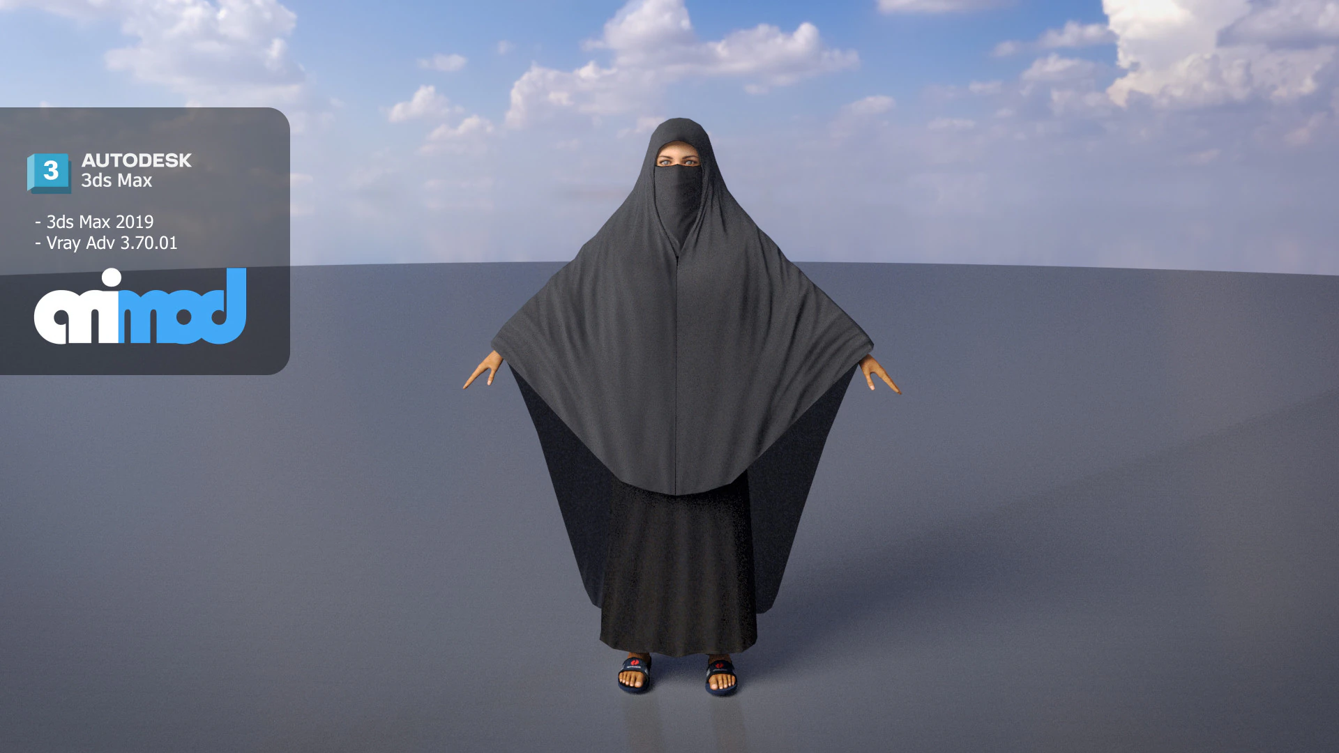 イラビの女性 3Dモデル .c4d .max .obj .3ds .fbx .stl .blend 