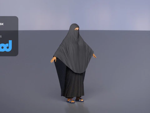 イラビの女性 3Dモデル
