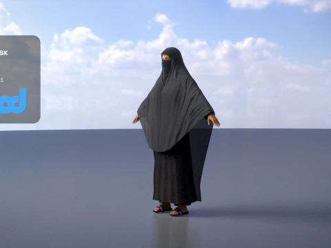 イラビの女性 3Dモデル
