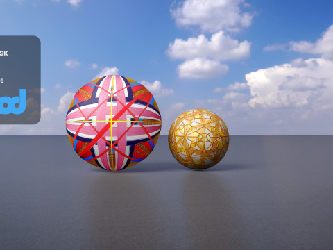 Traditional Japanese Handball 3Dモデル