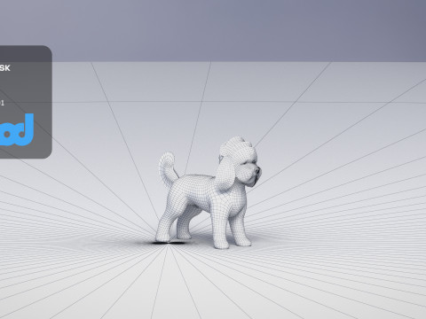 Poodle Dog small 3Dモデル