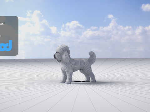 Poodle Dog small 3Dモデル