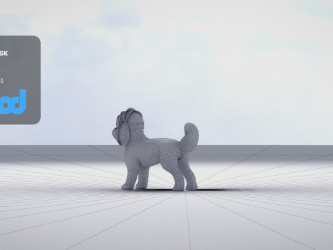 Poodle Dog small 3Dモデル