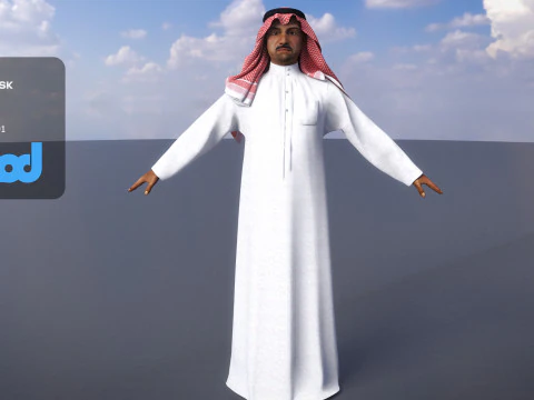 Midden-Oosten mens 3D Model