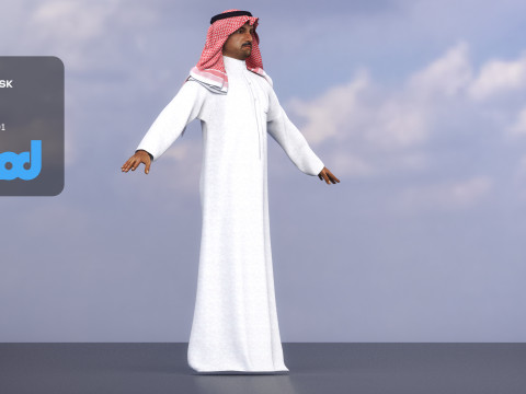 Middle East Man 3D 모델