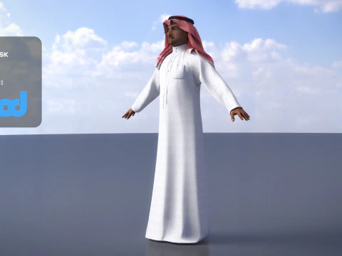 Middle East Man 3D Model