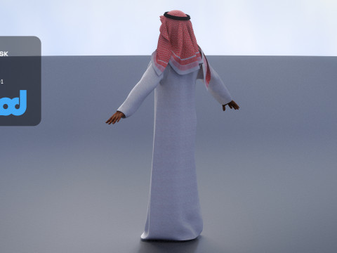 Middle East Man 3D 모델