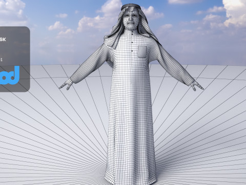 Middle East Man 3D 모델