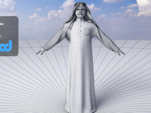 Middle East Man 3D Model