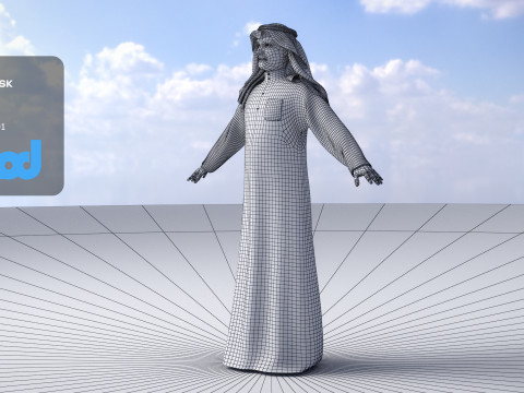 Middle East Man 3D 모델