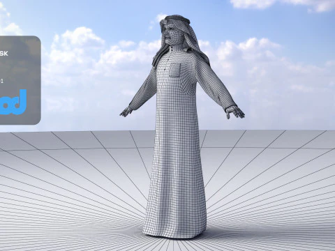 Middle East Man 3D Model