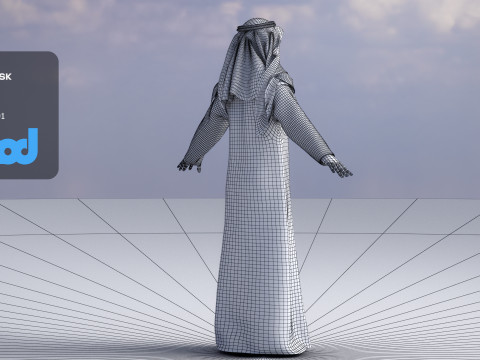 Middle East Man 3D 모델