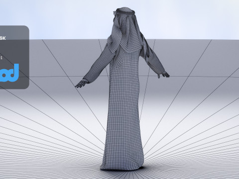 Middle East Man 3D 모델