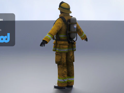Firefighter 3D Model