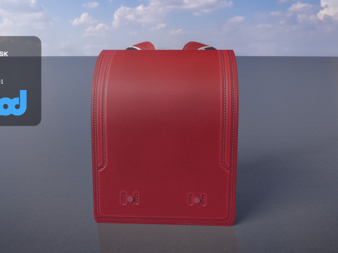 Japanese School Bag 0004 3Dモデル