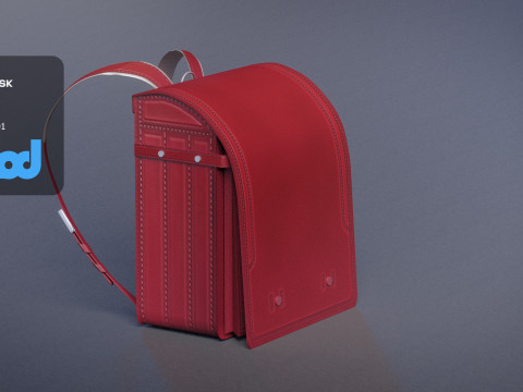 Japanese School Bag 0004 3Dモデル