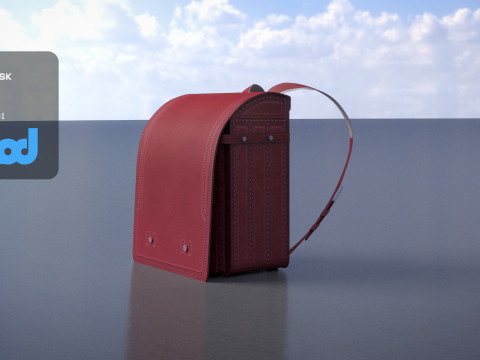 Japanese School Bag 0004 3Dモデル