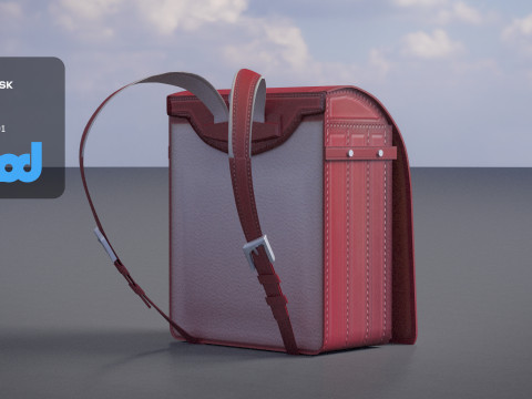 Japanese School Bag 0004 3Dモデル