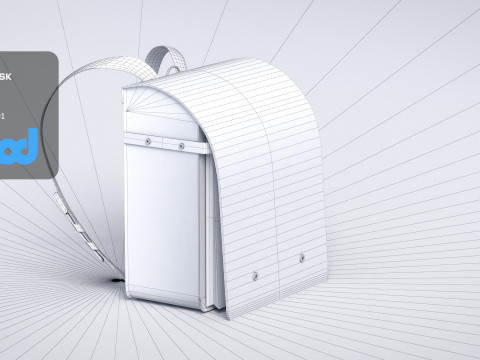 Japanese School Bag 0004 3Dモデル